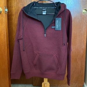 Flag Nor Fail maroon half zip. NWT. Size small.